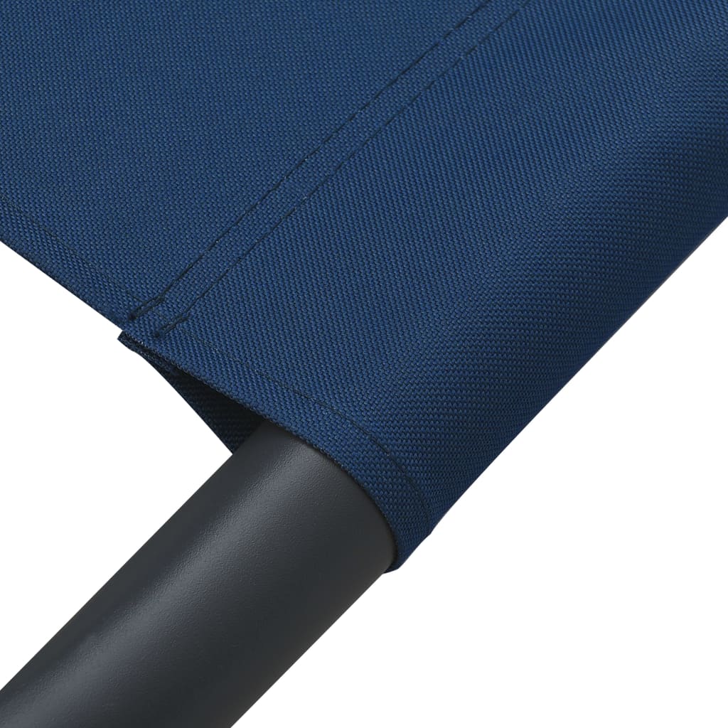 Berkfield Outdoor Lounge Bed with Canopy Blue