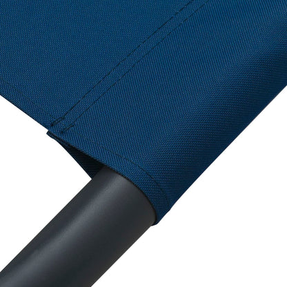 Berkfield Outdoor Lounge Bed with Canopy Blue