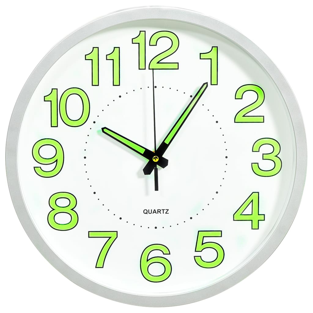 Berkfield Luminous Wall Clock White 30 cm