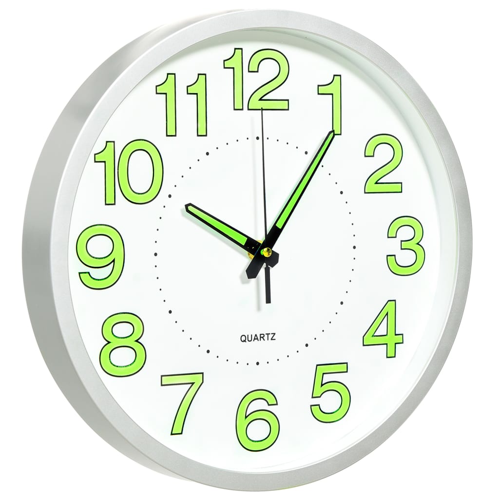 Berkfield Luminous Wall Clock White 30 cm