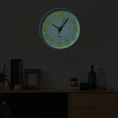 Berkfield Luminous Wall Clock White 30 cm