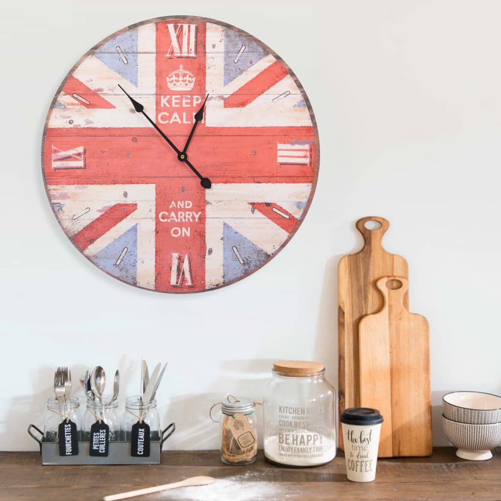 Berkfield Vintage Wall Clock UK 60 cm