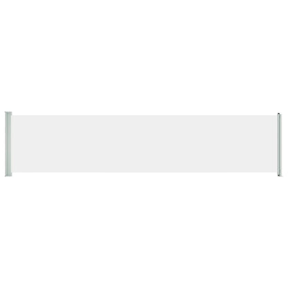 Berkfield Patio Retractable Side Awning 140x600 cm Cream