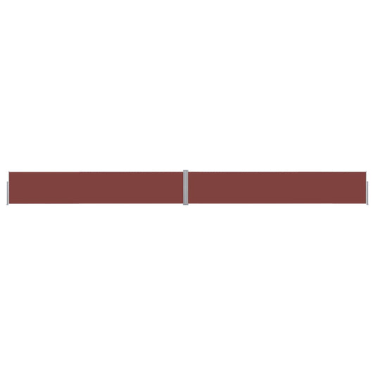 Berkfield Patio Retractable Side Awning 140x1200 cm Brown