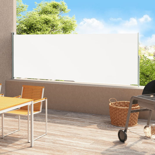 Berkfield Patio Retractable Side Awning 200x500 cm Cream