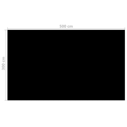 Berkfield Rectangular Pool Cover 500x300 cm PE Black
