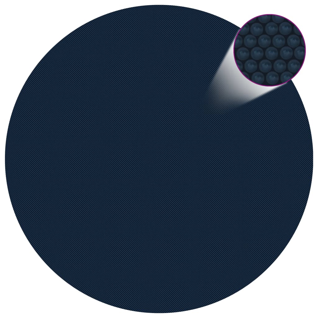 Berkfield Floating PE Solar Pool Film 210 cm Black and Blue