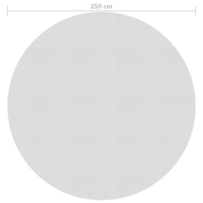 Berkfield Floating PE Solar Pool Film 250 cm Grey