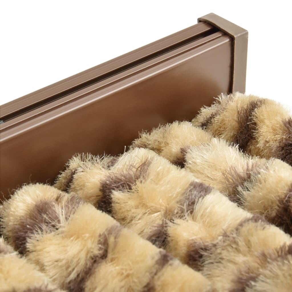 Berkfield Insect Curtain Beige and Brown 56x185 cm Chenille
