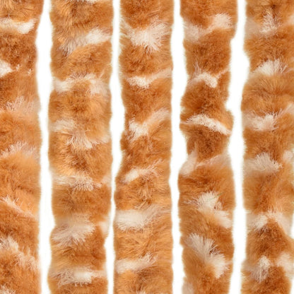 Berkfield Insect Curtain Ochre and White 56x185 cm Chenille