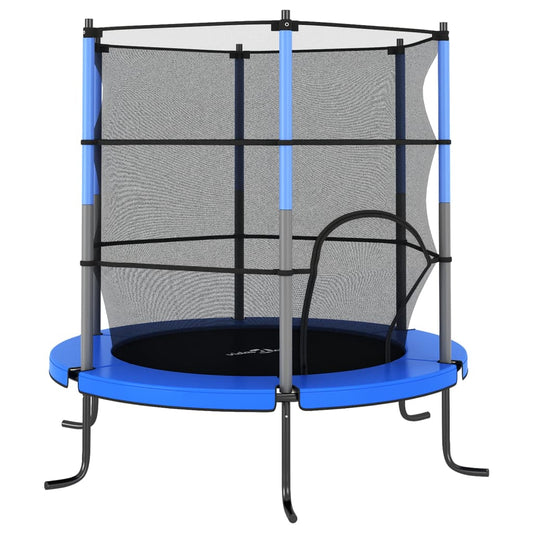 Berkfield Trampoline with Safety Net Round 140x160 cm Blue