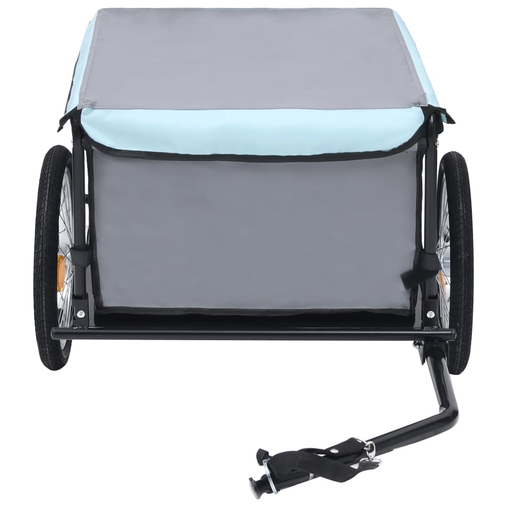 Berkfield Bike Cargo Trailer Black and Blue 65 kg