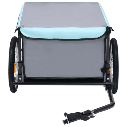 Berkfield Bike Cargo Trailer Black and Blue 65 kg