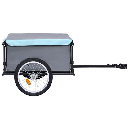 Berkfield Bike Cargo Trailer Black and Blue 65 kg