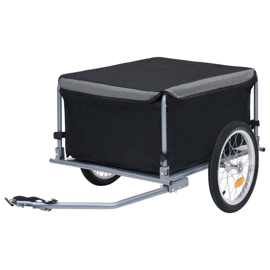 Berkfield Bike Cargo Trailer Black and Grey 65 kg
