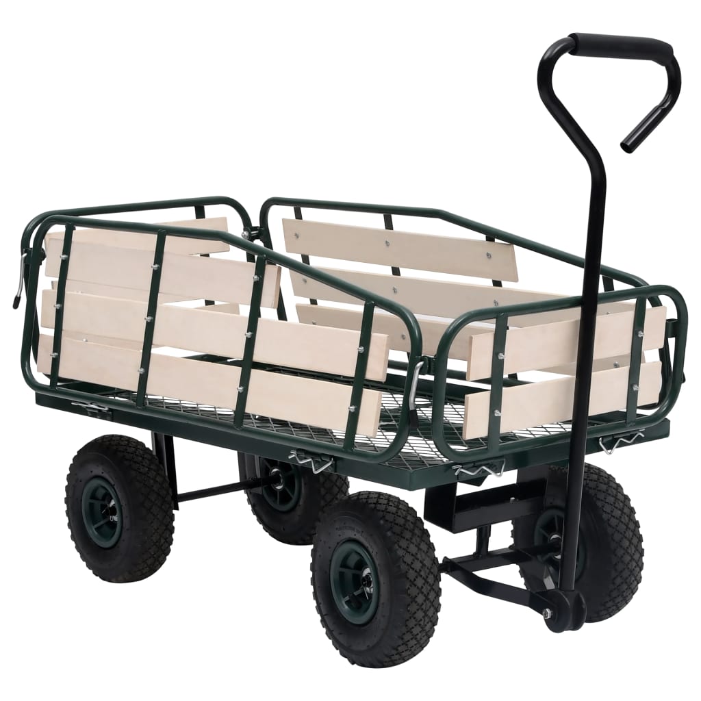 Berkfield Garden Hand Trolley Metal and Wood 250 kg