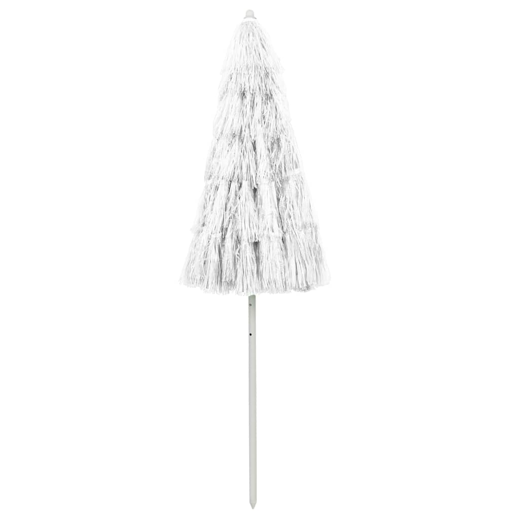 Berkfield Hawaii Beach Umbrella White 240 cm