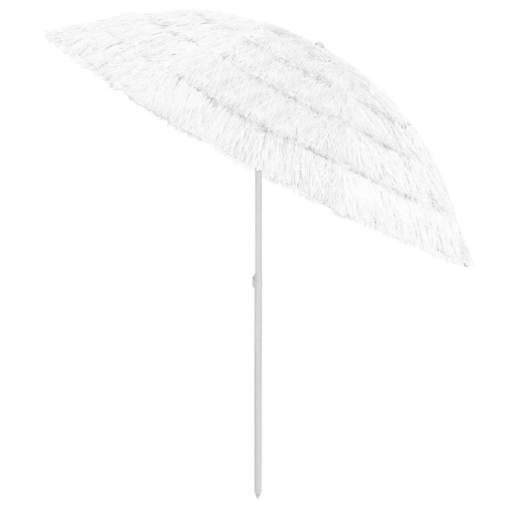 Berkfield Hawaii Beach Umbrella White 240 cm