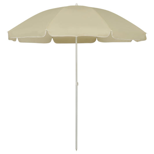 Berkfield Beach Umbrella Sand Yellow 240 cm