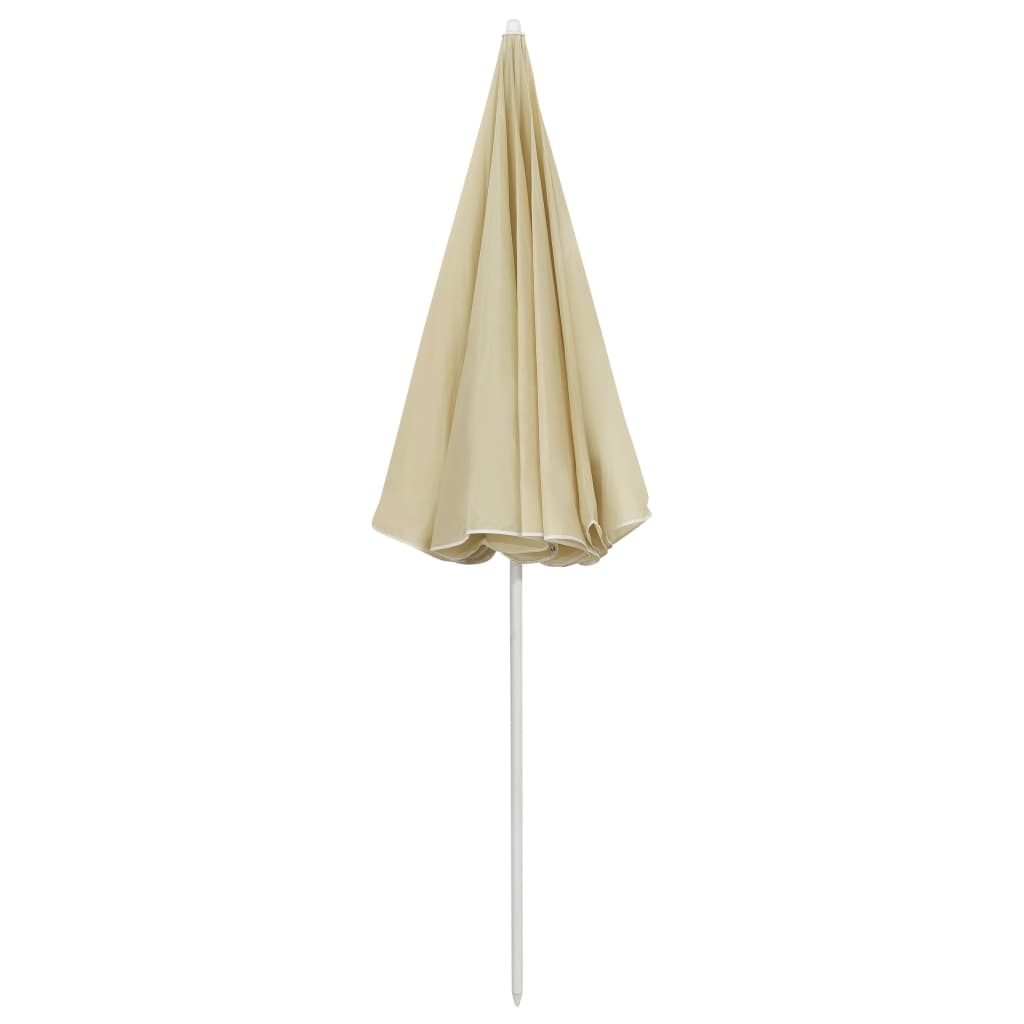 Berkfield Beach Umbrella Sand Yellow 240 cm