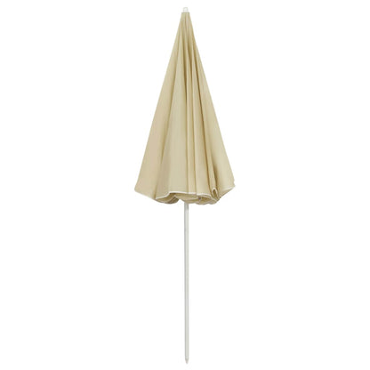 Berkfield Beach Umbrella Sand Yellow 240 cm