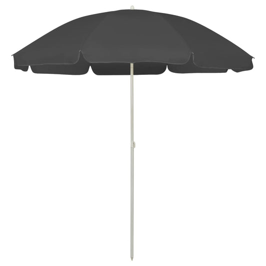 Berkfield Beach Umbrella Anthracite 240 cm
