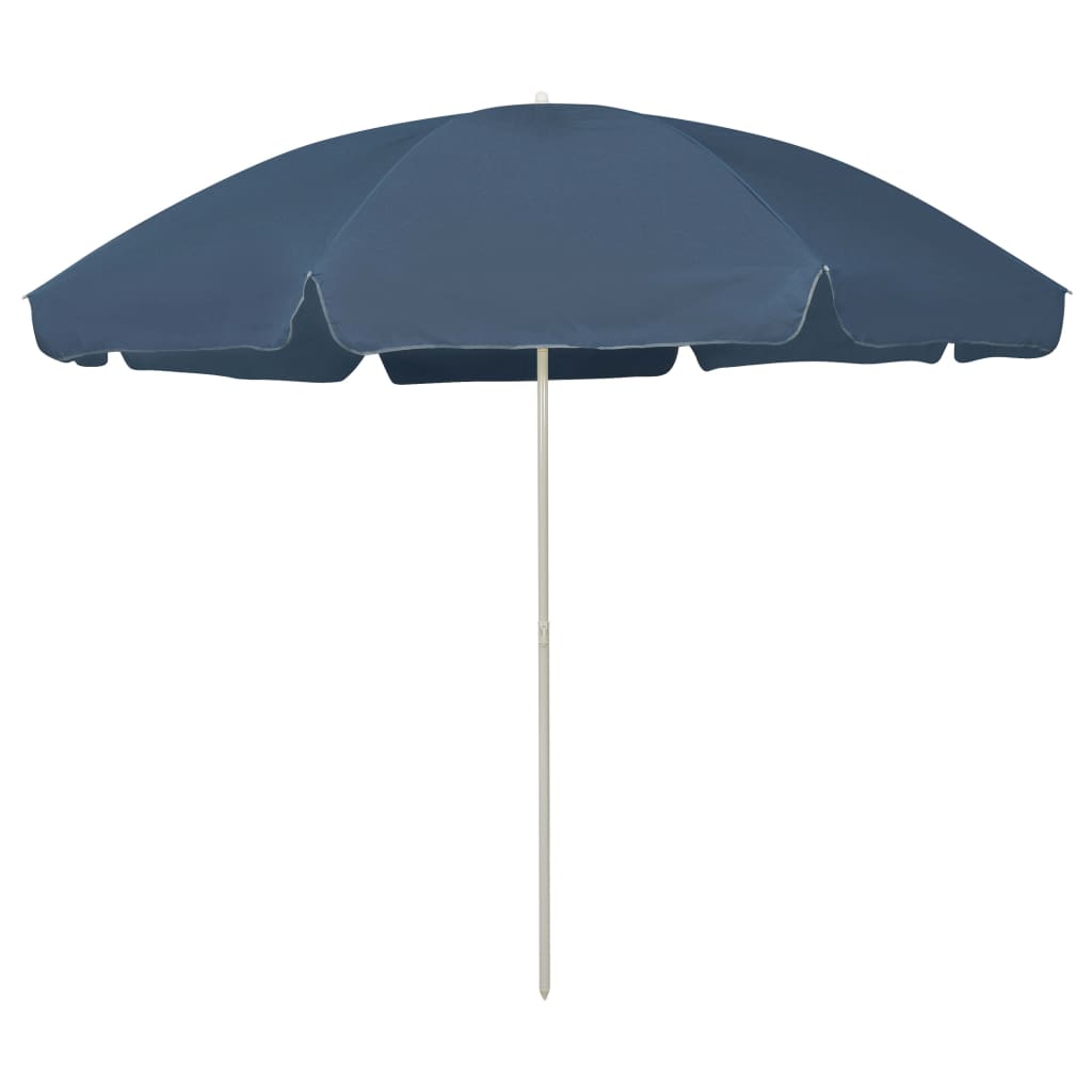 Berkfield Beach Umbrella Blue 300 cm