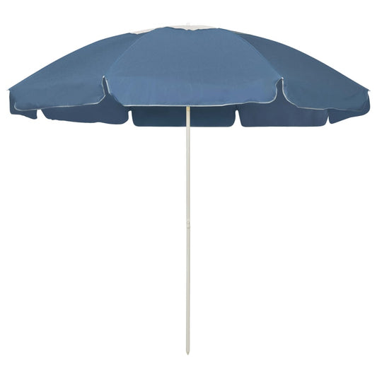 Berkfield Beach Umbrella Blue 240 cm