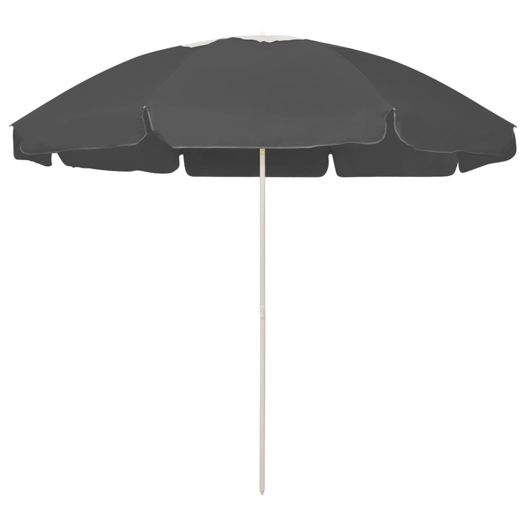 Berkfield Beach Umbrella Anthracite 240 cm
