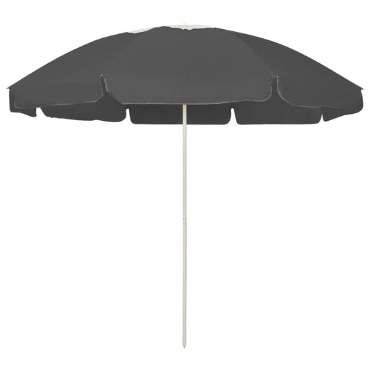 Berkfield Beach Umbrella Anthracite 240 cm