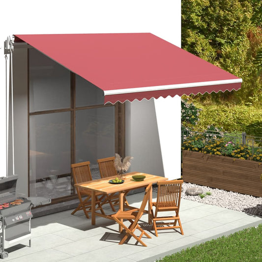 Berkfield Replacement Fabric for Awning Burgundy Red 4x3.5 m