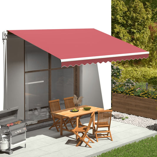 Berkfield Replacement Fabric for Awning Burgundy Red 4.5x3 m