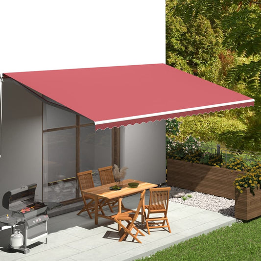 Berkfield Replacement Fabric for Awning Burgundy Red 6x3 m