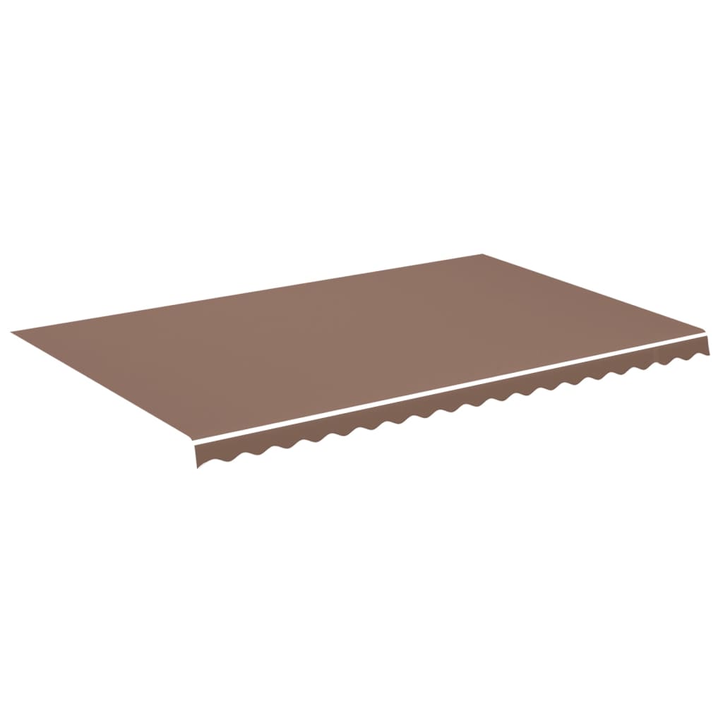 Berkfield Replacement Fabric for Awning Brown 5x3 m