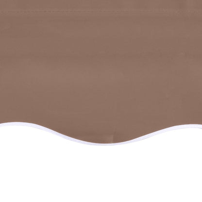 Berkfield Replacement Fabric for Awning Brown 5x3 m
