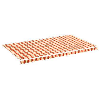 Berkfield Replacement Fabric for Awning Yellow and Orange 6x3.5 m