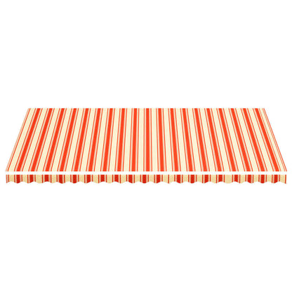 Berkfield Replacement Fabric for Awning Yellow and Orange 6x3.5 m