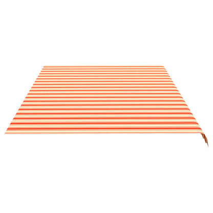 Berkfield Replacement Fabric for Awning Yellow and Orange 6x3.5 m