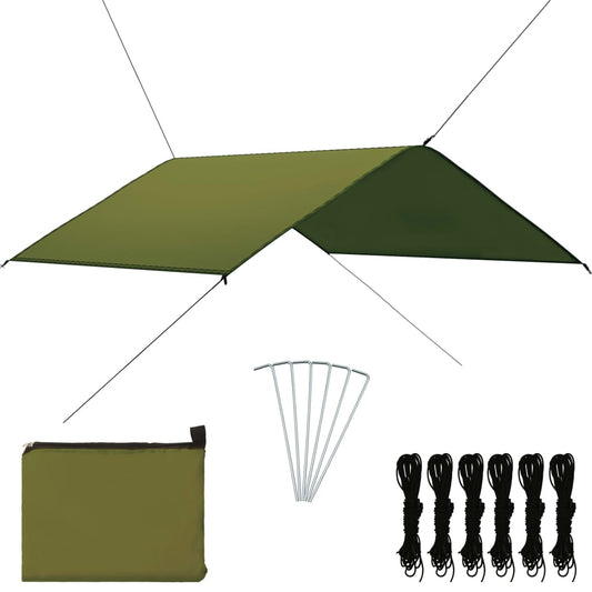 Berkfield Outdoor Tarp 4x4 m Green