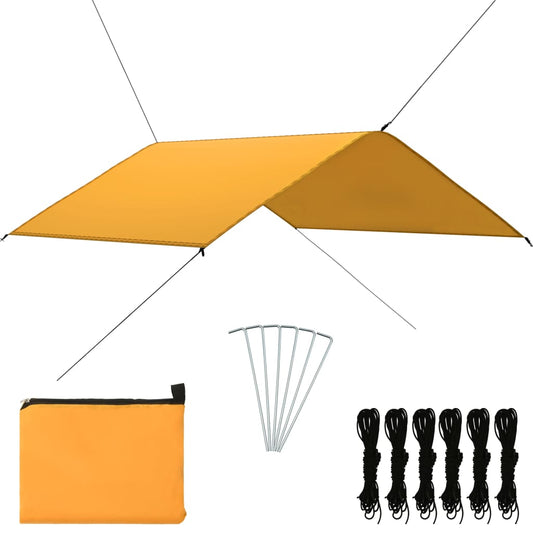 Berkfield Outdoor Tarp 4x4 m Yellow