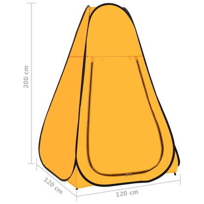 Berkfield Pop Up Shower Tent Yellow