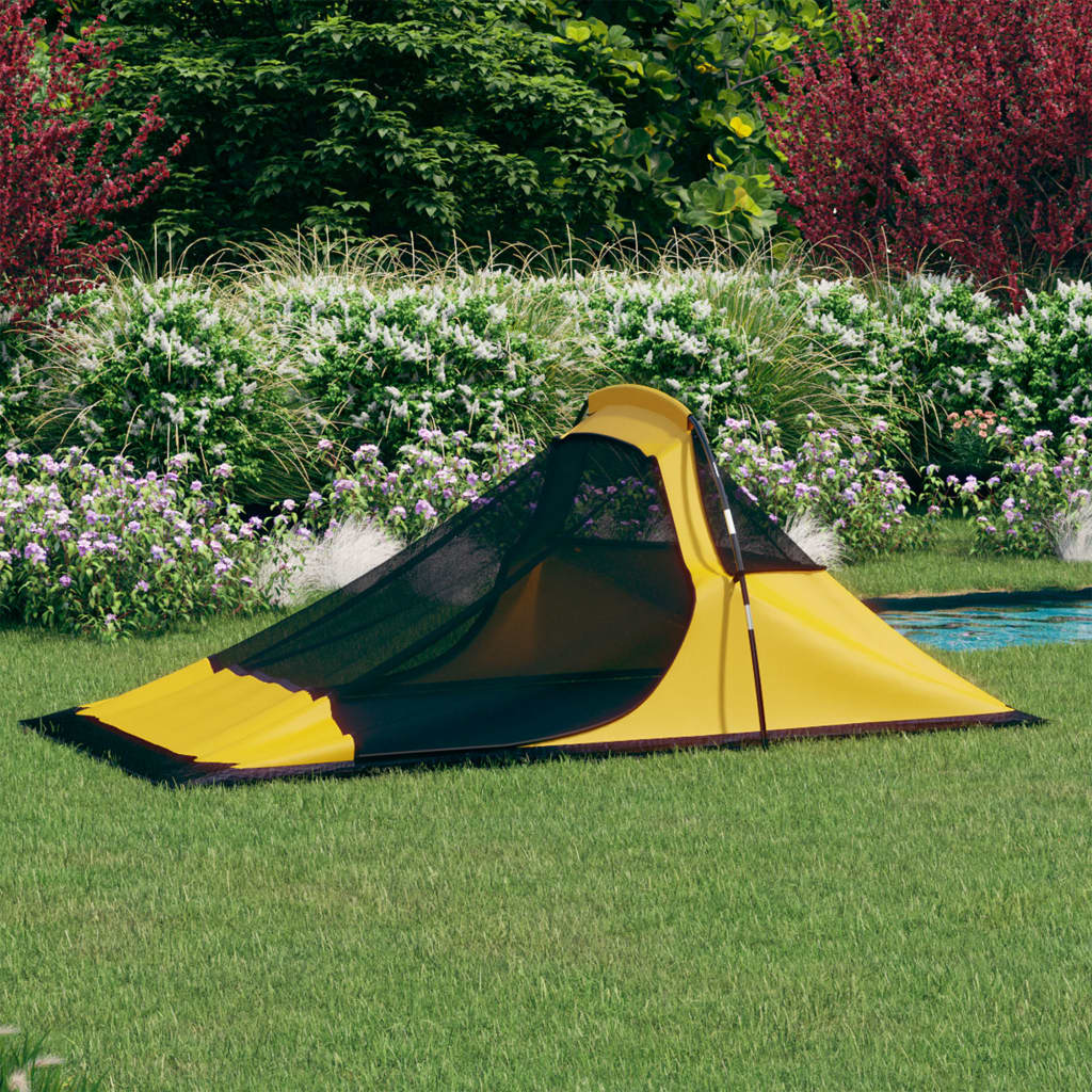 Berkfield Camping Tent 317x240x100 cm Yellow