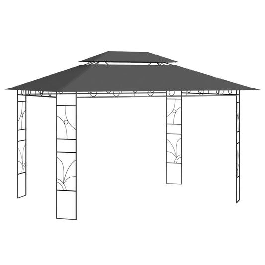 Berkfield Gazebo 4x3x2.7 m Anthracite 160 g/m�__