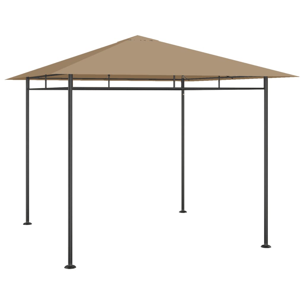 Berkfield Gazebo 3x3x2.7 m Taupe 180 g/m�__