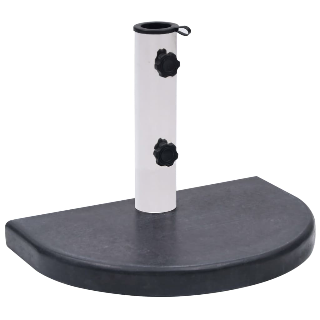 Berkfield Umbrella Base Black 40x28x4 cm Granite
