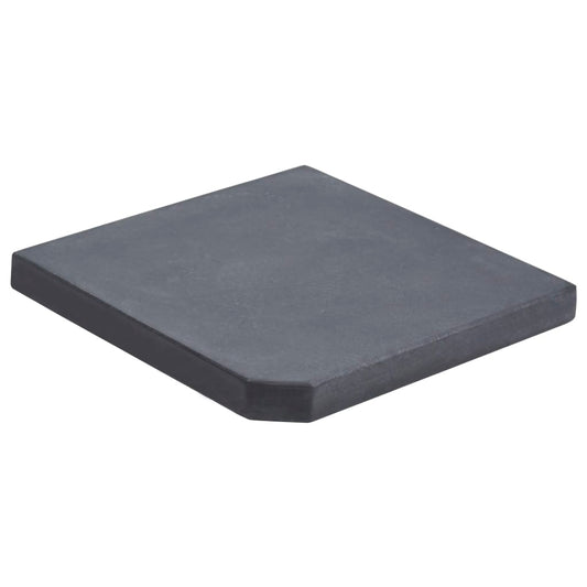 Berkfield Umbrella Weight Plate Black Granite Square 25 kg