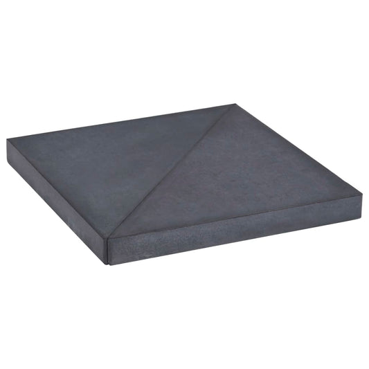 Berkfield Umbrella Weight Plate Black Granite Square 15 kg