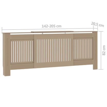 Berkfield MDF Radiator Cover 205 cm
