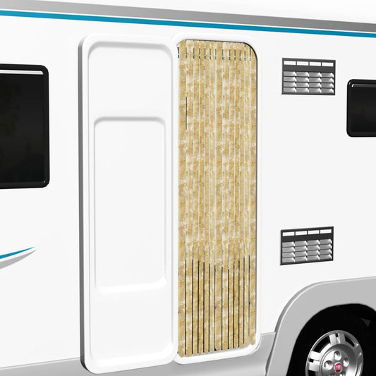 Berkfield Insect Curtain Beige 56x200 cm Chenille