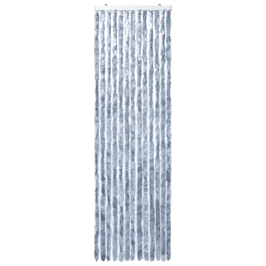 Berkfield Insect Curtain Silver 56x200 cm Chenille